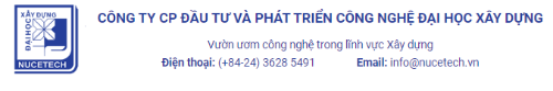 Công ty Cổ phần Đầu tư và Phát triển công nghệ Đại học Xây dựng (NUCETECH)
